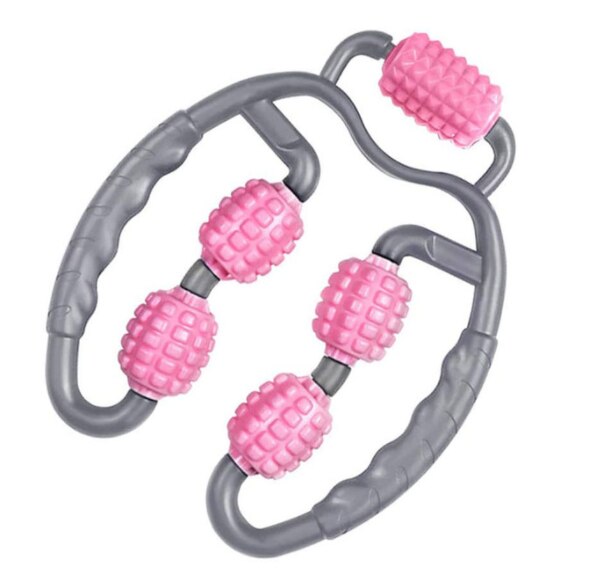 Ring clip been verstelbare 5 wiel foam roller foam as dunne been voor ontspanning arm been nek spierweefsel fitness workout: 6