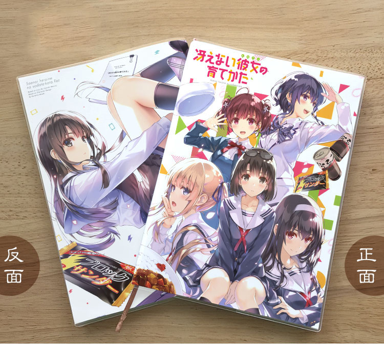 Anime saenai heroine keine sodate-kata notebook Student Memorial Tagebuch Geburtstag Notizblock