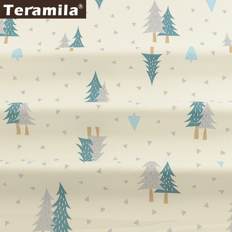 Teramila Telas arbres 100% coton sergé tissu mètre tissu bricolage à la main Patchwork courtepointes robe Tissus draps rideaux