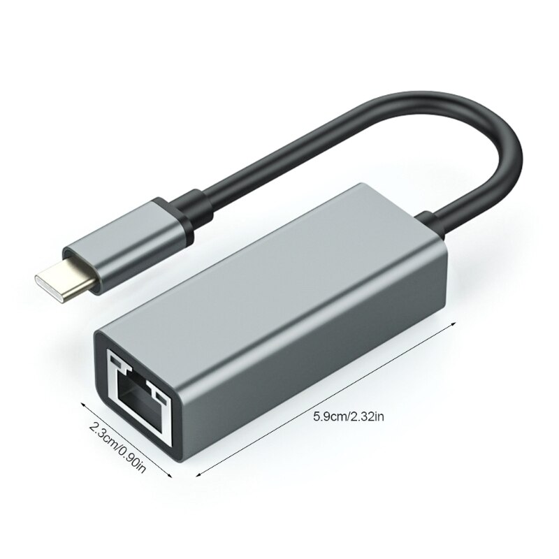 Adattatore Ethernet rapido da K1KF tipo C a porta RJ45 per MacBook Pro Huawei P 30 con indicatore