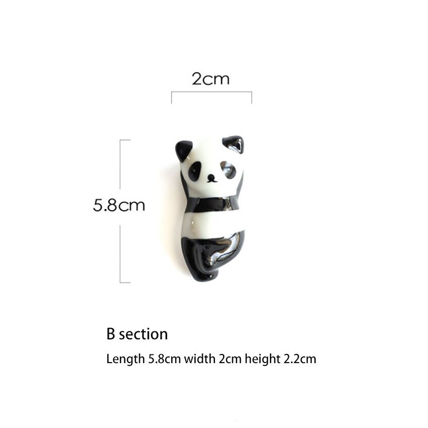 1 stuk schattige cartoon panda eetstokjeshouder keramische eetstokjesstandaard keuken servies voor eetkamer thuis: B