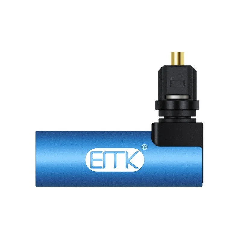 Full EMK Right Angle Digital Optical Audio Cable SPDIF Toslink 90 Degree Optical Adapter for Speaker Soundbox TV