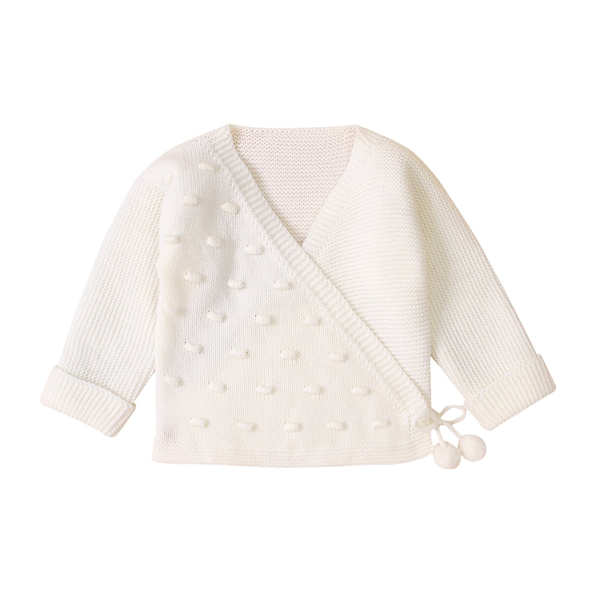 Puseky-pull de bal pour enfants | Automne-hiver, pull-over tricoté, veste pour enfants garçons et filles,: White / 18M