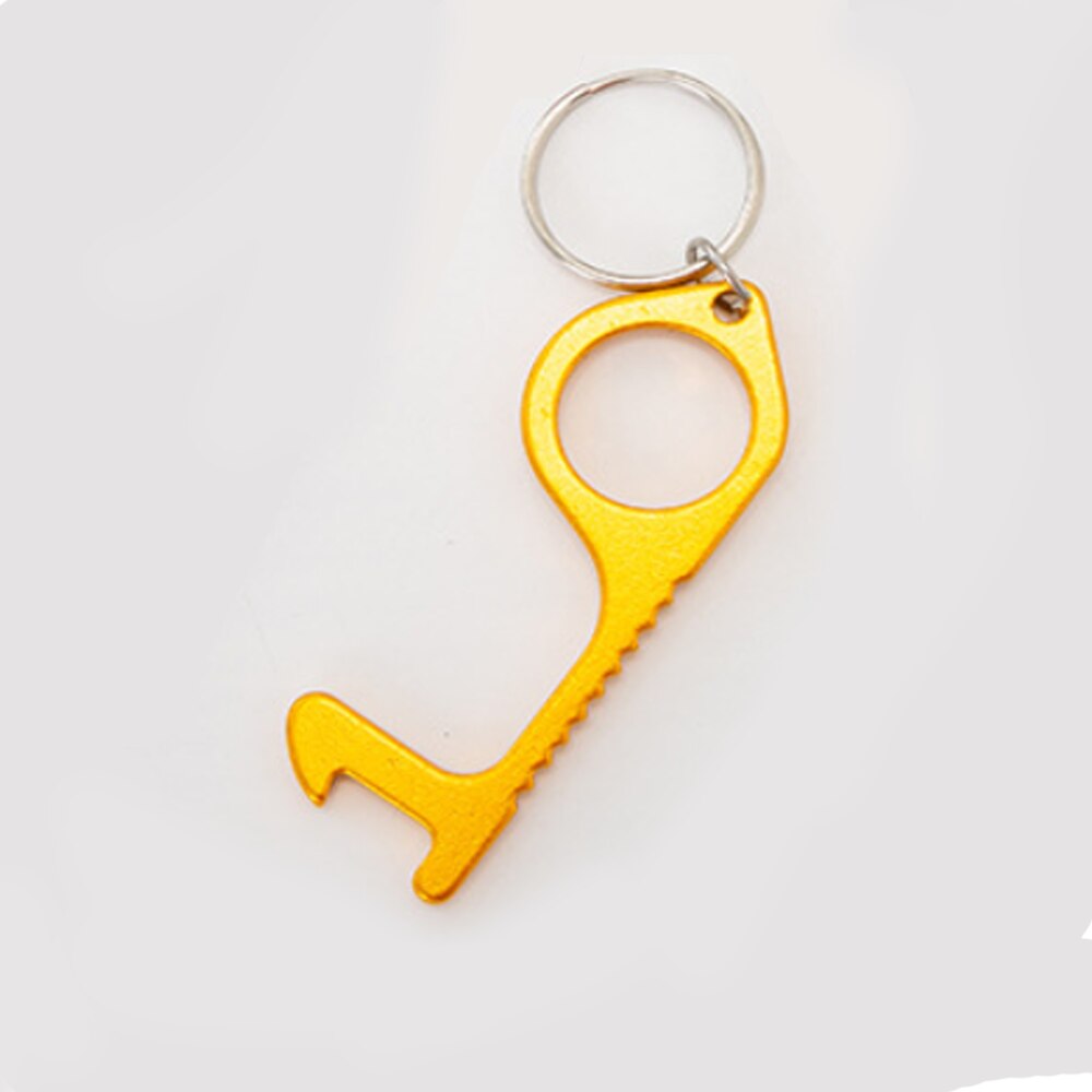 Ouvre-porte Anti-contact alliage Anti-bactérien Protection Anti-contact Isolation clé artefact crochet de porte ouvre-porte avec bouteille Op