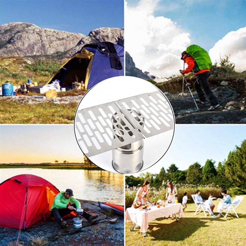 Titanium Outdoor Barbecue Grill Tool Titanium Plate Portable Barbecue Grill Picnic Barbecue Firewood Home Titanium Plate