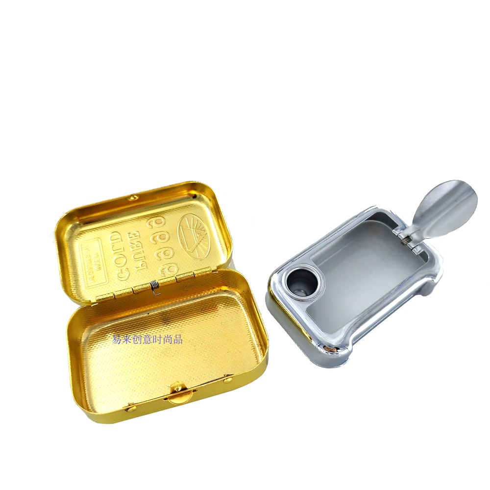 Leuke asbak Pocket Gold Bar Shape Draagbare asbak Outdoor Kleine asbak Pocket asbak Outdoor draagbare asbak Sexy asbak