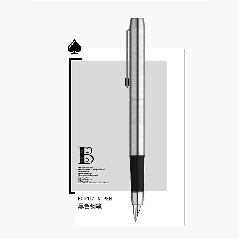 MAJOHN B25 Ball Point Pen/Fountain Pens, Metal Rod Smooth Fine Writing Lines Compact Portable Calligraphy Study School Supplies: green