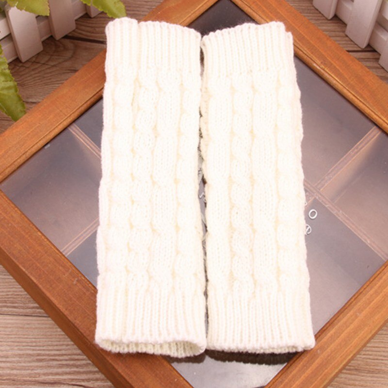 Vrouwen Warme Zachte Handschoenen Dame Winter Herfst Arm Warmer Twist Lange Vingerloze Knit Mitten Praktische Casual Handschoenen