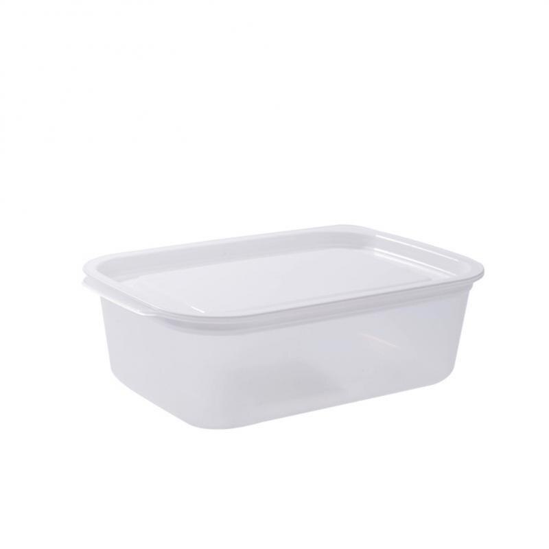 Plastic Storage Bins Refrigerator Storage Box Food Storage Containers With Lid For Kitchen Fridge Cabinet Freezer Desk Organizer: 450ml