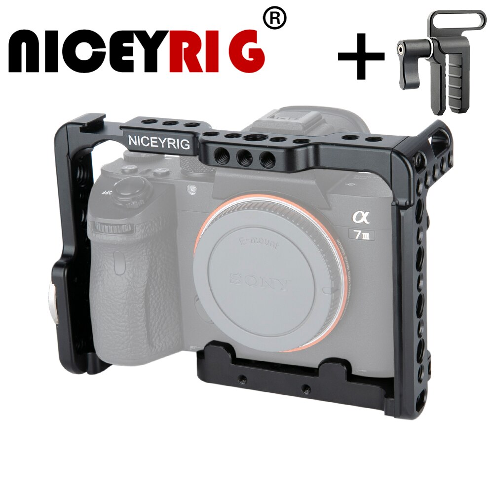 NICEYRIG DSLR Halfter Kamera KäFeige für Sony A7MIII a7m3 A7RIII a7r3 A7RII a7r2 A7SII a7s2 A7II A7S A7R A7 dslr Anlage Schiene Kamera Anlage