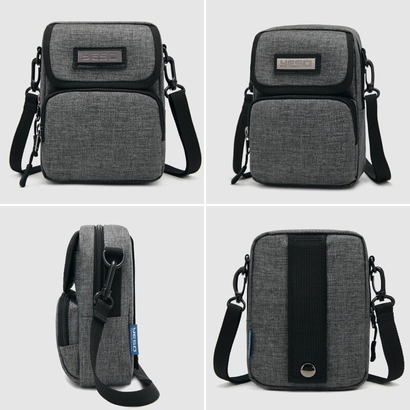 YESO Shoulder Bags for Men Water Resistant Nylon Leisure Crossbody bags Male Travel Business Messenger Bag