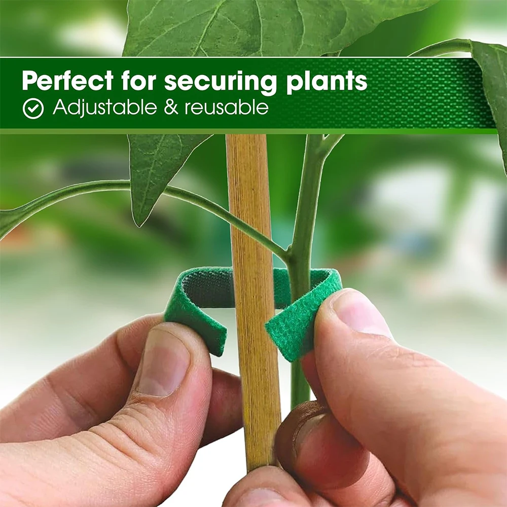 100/2M Plant Ties Nylon Plant Bandage Resealable G... – Grandado