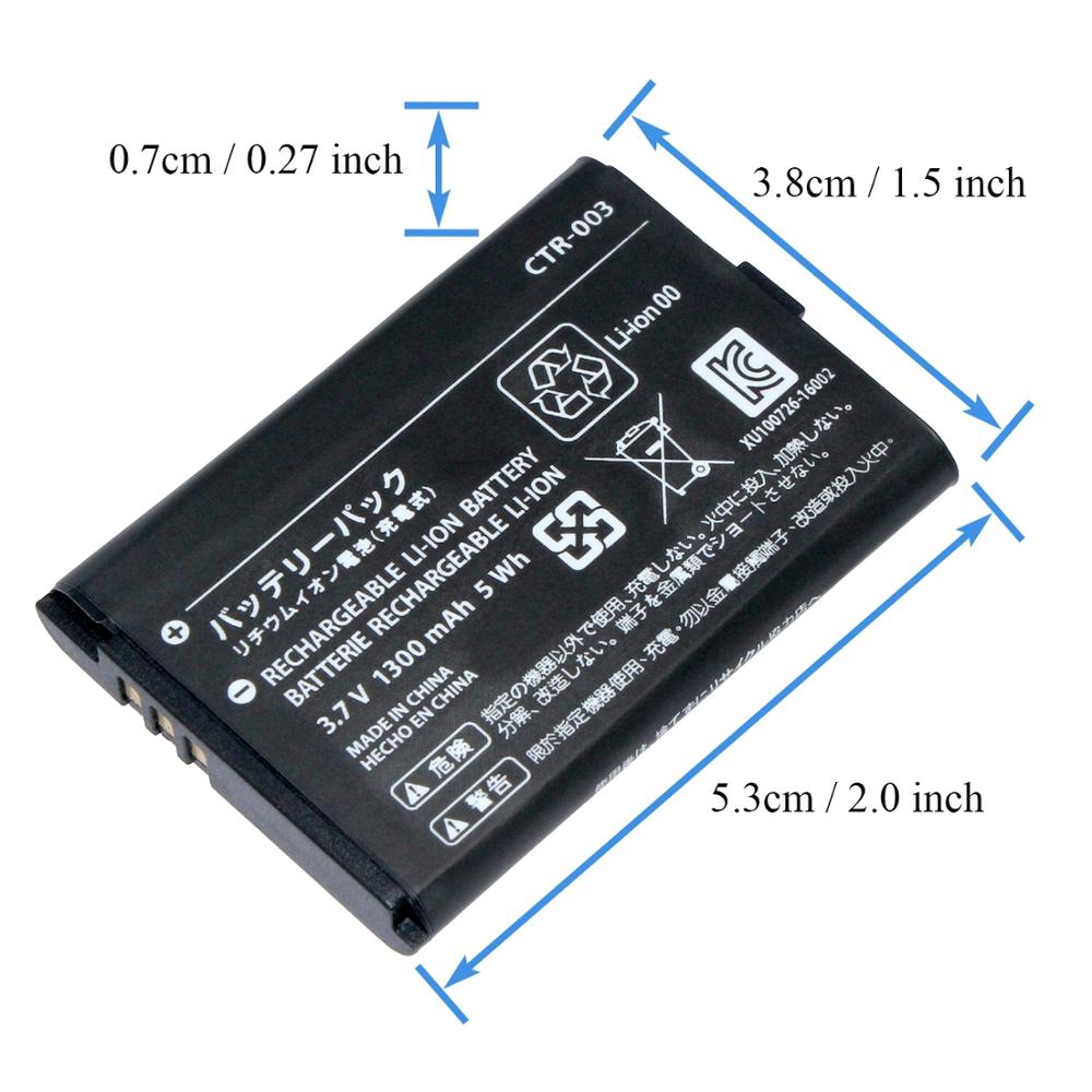 1300mAh 3.7V Rechargeable Lithium-ion Battery Pack for Nintendo Switch Pro Controller Wb