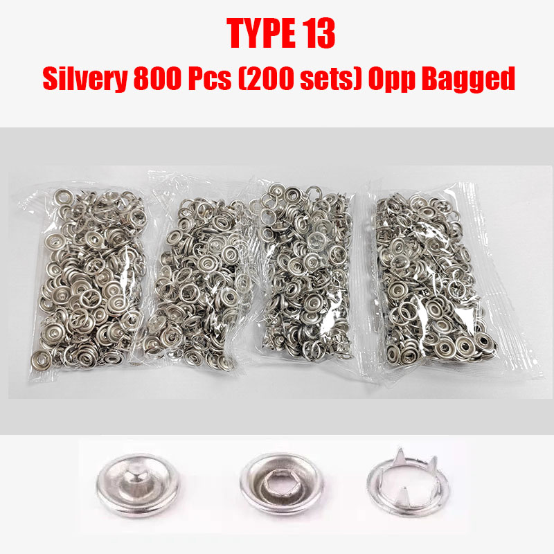 50/100 Metal Prong Snap Button Hollow Press Prong Fastener Studs with Pliers Tool Set Kits for Clothes Garment Sewing Bags Shoes: Grass  Green