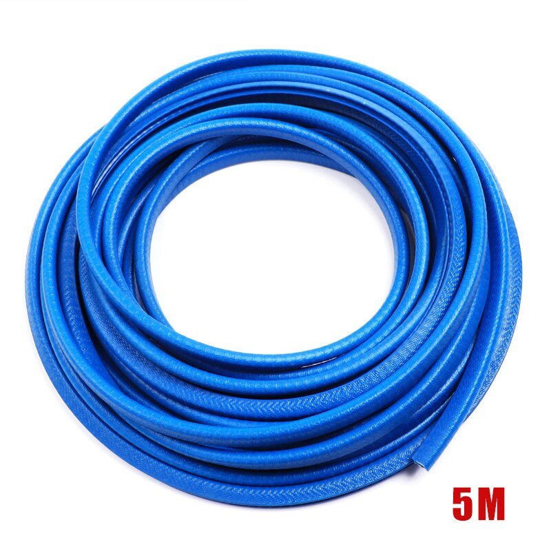 SRIMXS-tira anticolisión para puerta de coche, accesorio con disco de acero, embellecedor de parachoques, borde Protector contra arañazos, sellado, estilo, 2/5M: 5M SkyBlue