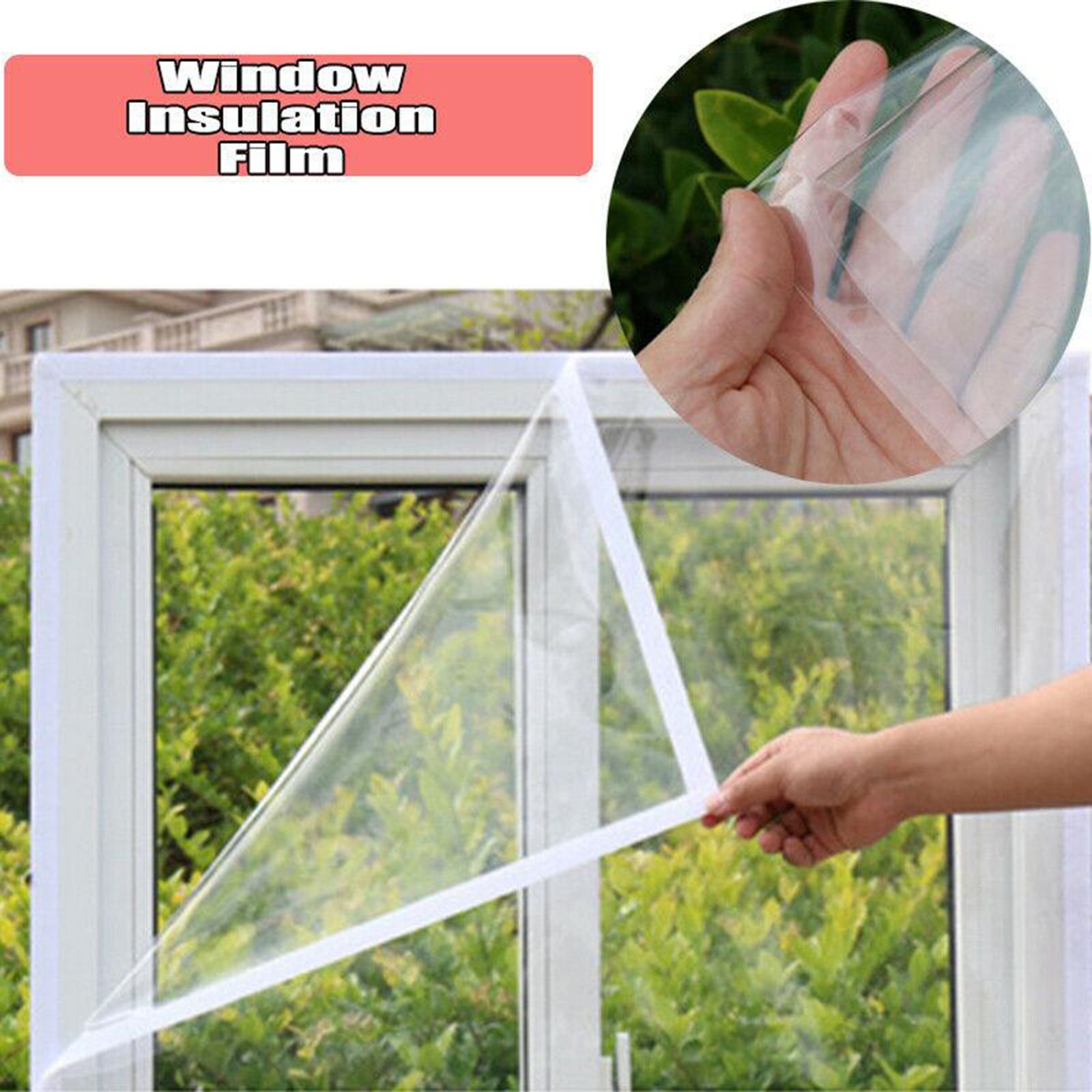 Window Film Self-Adhesive Heat Insulation Windtight Warm Insulator Plastic