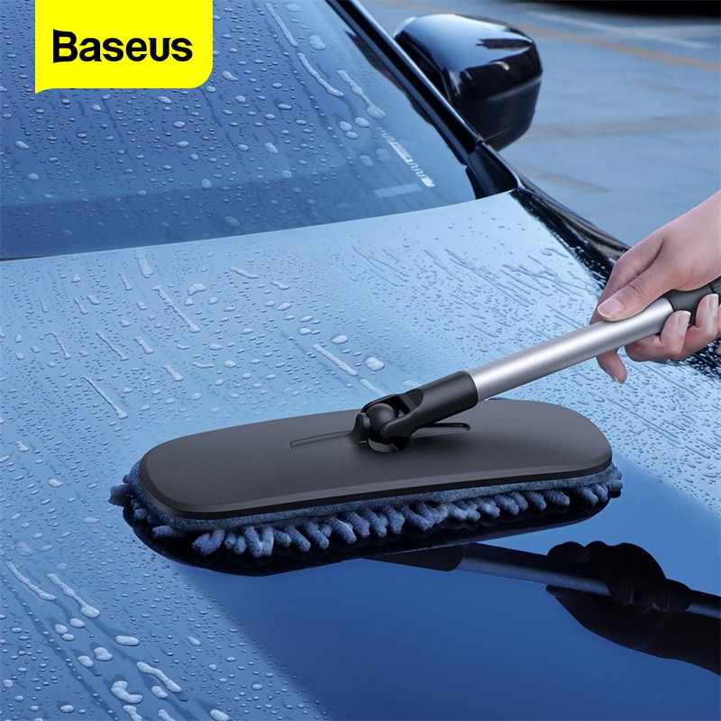 Baseus Car Adjustable Washing Mop Detachable Wash Brush Cleaning Mop For Car Home Cleaning Auto Detailing Brush Tool Accessories