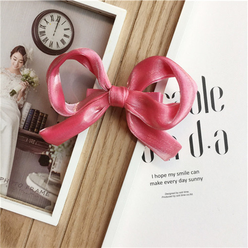 EnkeliBB de 10*7cm pasadores de pelo para bebés y niñas de con moño Clips para el pelo para niñas de estilo dulce para niños todos los accesorios: Pink