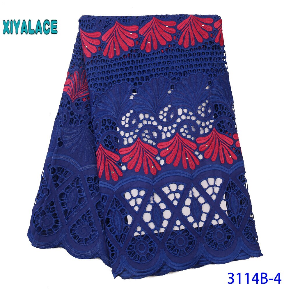 Black Latest French Lace Fabric Nigerian African Lace With Tulle Lace Fabric For Bridal YA3114B-2