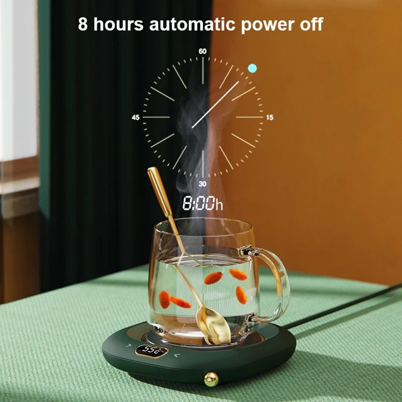 ZK30 Coffee Mug Cup Warmer for Home Office Milk Tea Water Heating Pad Plate Milk Coffee Cup Warmer Auto-off