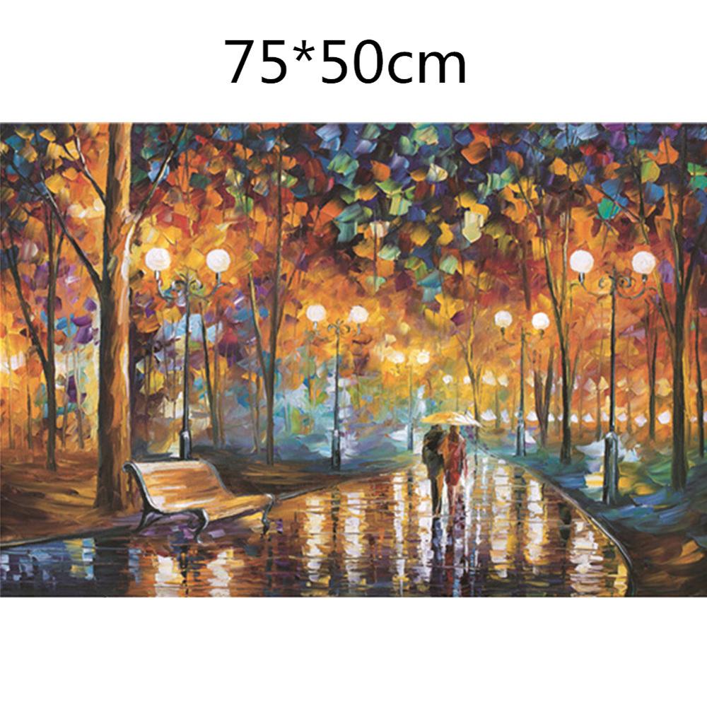 1000pcs/set Colorful Rainbow Round Geometrical Photo Puzzle Adult Kids DIY Educational Reduce Stress Toy Jigsaw Puzzle Paper: L