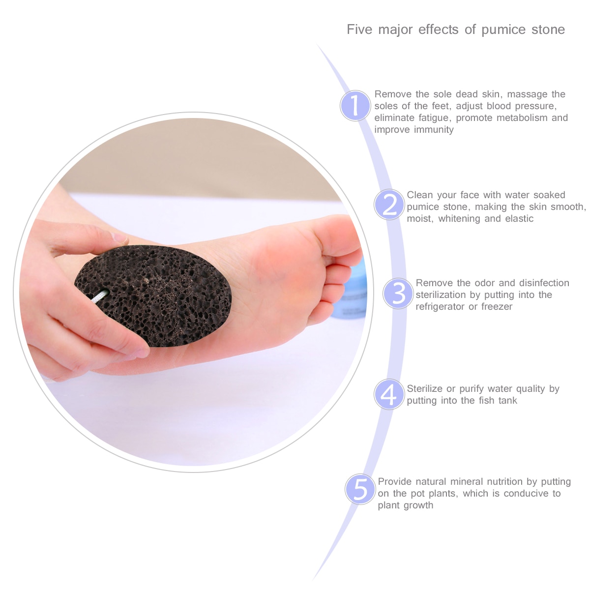 Pixnor 2 stk jord lava pimpstein blekestein gni fotstein ring oss død hudfjerner fotpleie skrubber til massasje spa