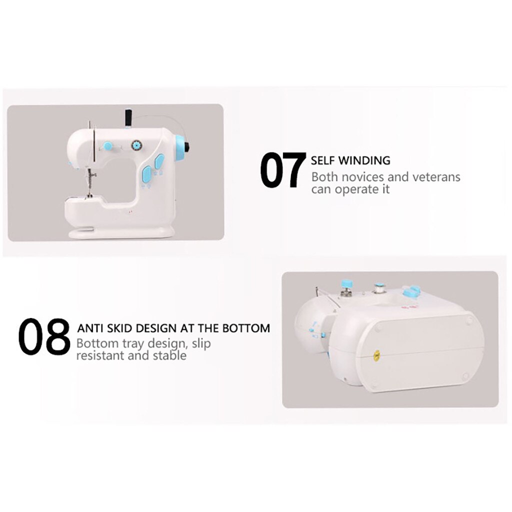 Mini Portable Handheld Sewing Machines Stitch Sew Needlework Cordless Clothes Fabrics Electrec Sewing Machine Stitch Set