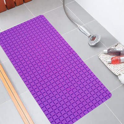 Rooster Badkamer Antislip Mat PVC Sterke Zuignap Antislip Douche Badmat Explosie Modellen Japanse Solid kleur Goede: Paars