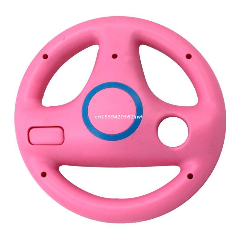 Volante ABS de 3 colores con 4 ventosas para Wii Kart, consola de control remoto para juegos de carreras,