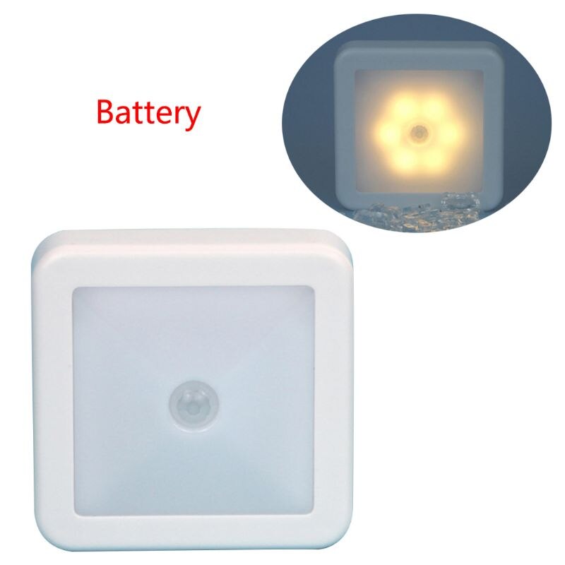 Kleine Led Nachtlampje Smart Motion Sensor Batterij Opladen Wc Lamp Voor Wc: WHITE
