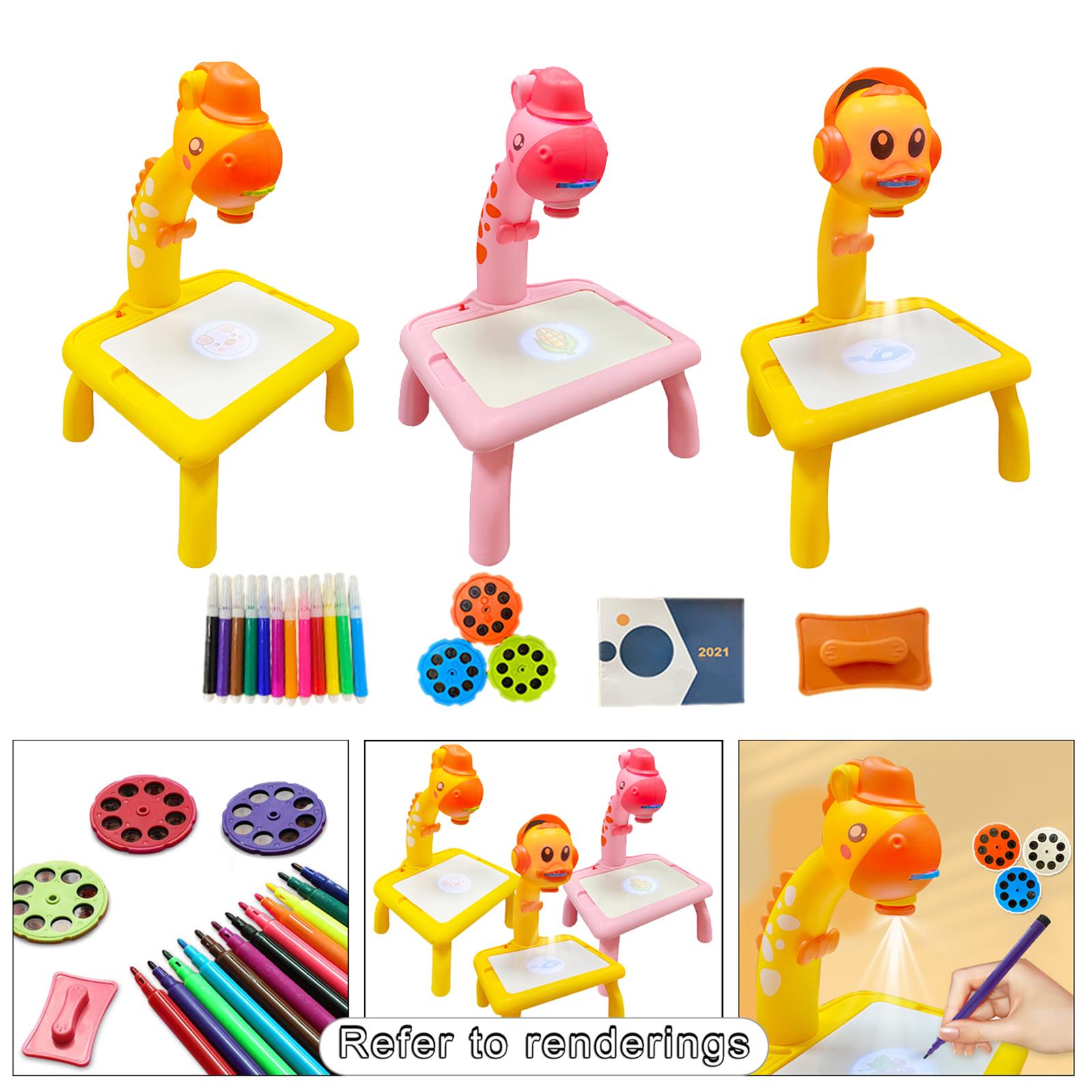 Projection Drawing Table Draw Projector Toy LED Projector Art Table Projection Drawing Board for Ages 3+