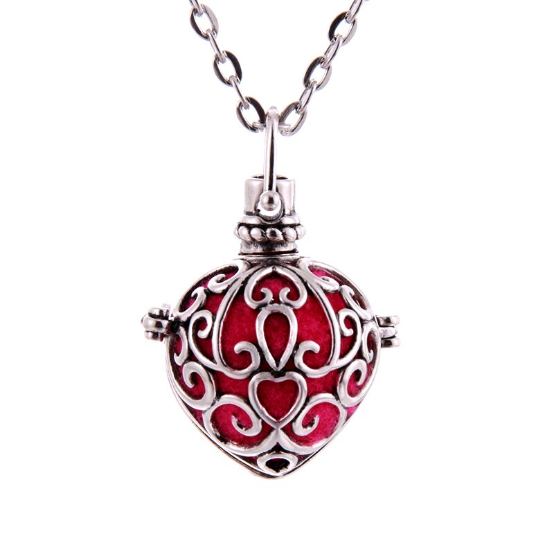 Arbre de vie cage d'aromathérapie diffuseur collier médaillon pendentif parfum huile essentielle collier médaillon d'aromathérapie Cage de perles: 7