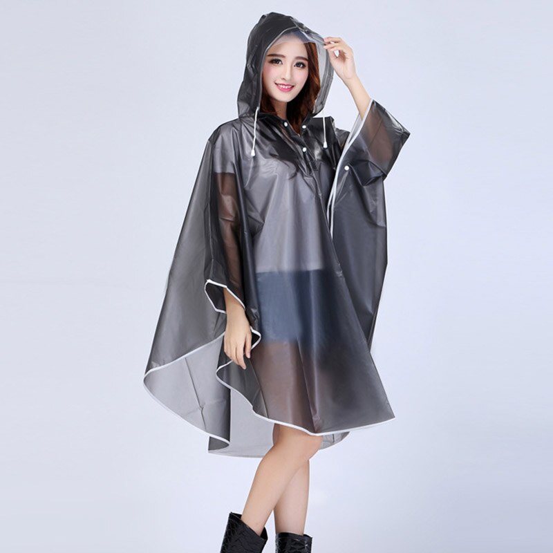 Raincoat Cape Raincoat Black Women Rain Cape Raincoat Men Hooded Poncho For Hiking Riding Bicycle Rain Capes HTML