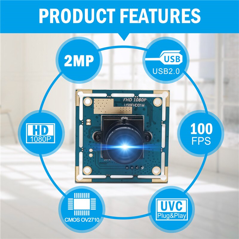 2mp CMOS OV2710 USB 2.0 high speed full HD 1080P USB web camera