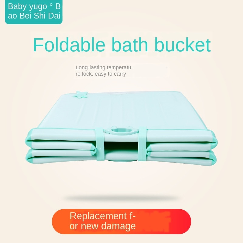 Bañera infantil plegable para niños, Cubo de baño de gran tamaño, caja para el hogar, barril de baño para bebés