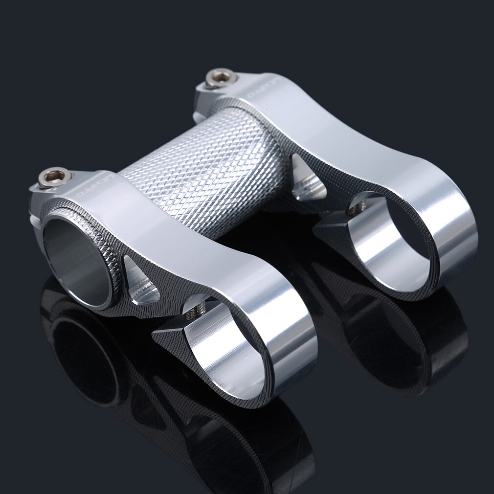 bicycle double stem riser bicyle handlebar stem adjustable folding bike handlebar stem black, red, silver