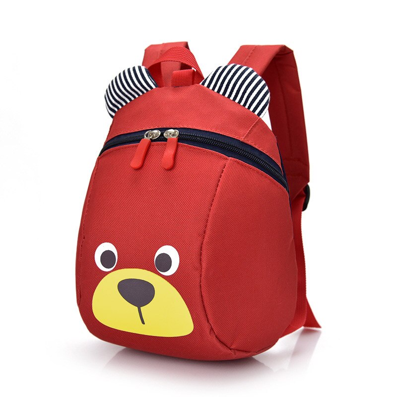 freundlicher Rucksack Anti-verloren Leinwand Tasche Karikatur Ebene Bär aufbringen Kindergarten freundlicher Baby Schule Taschen H9: verrotten