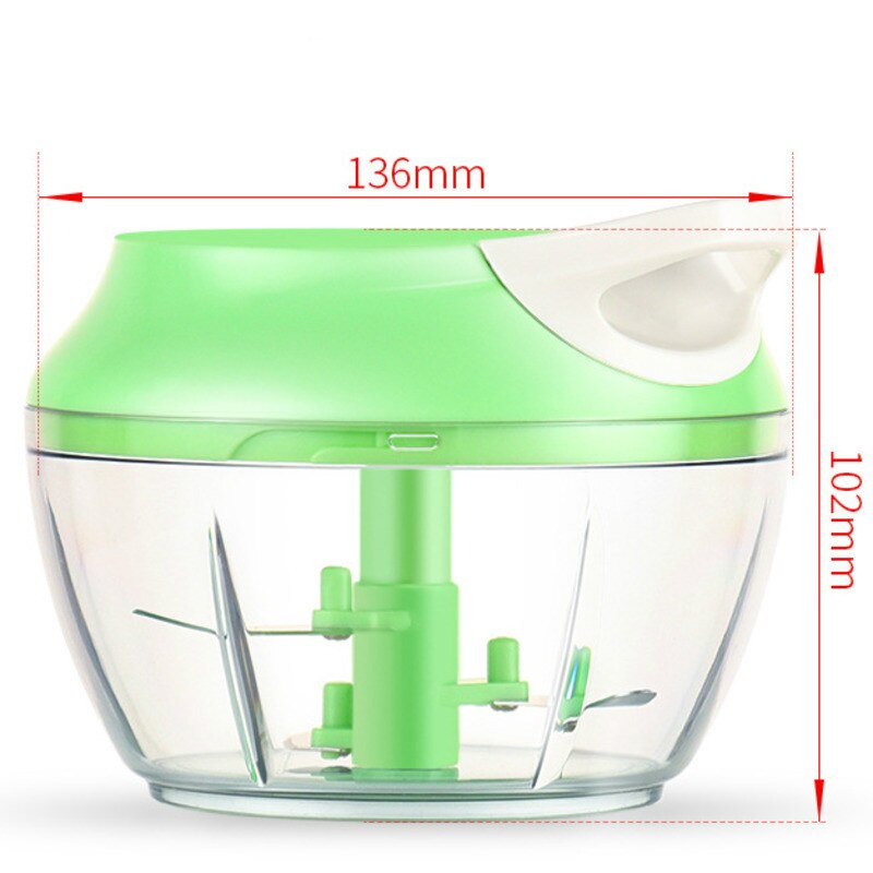 Snelle chopper, handmatige keukenmachines, vlees- en groentesnijders, plastic vleesmolens, keukengereedschap: Groente