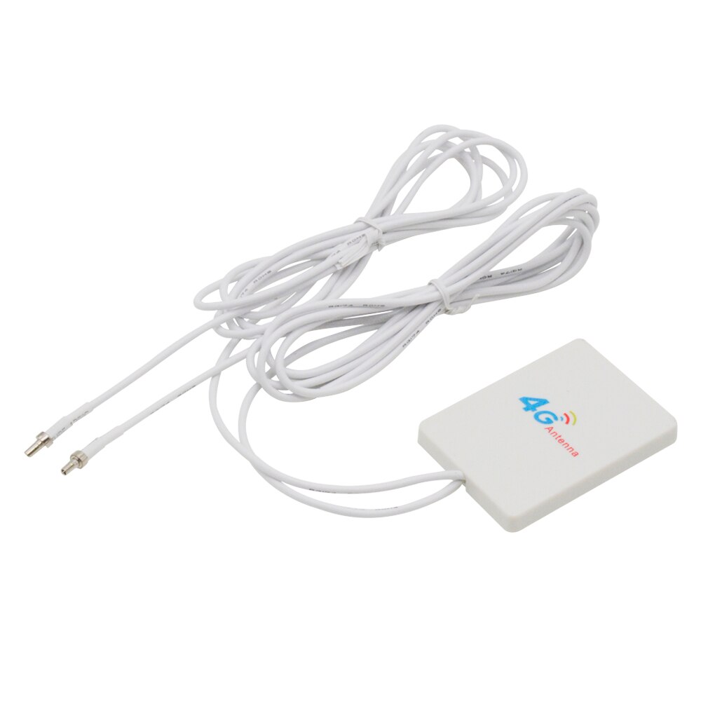 28dbi External Antenna LTE 4G Indoor Panel Antenna 700-2700MHz SMA/TS9/CRC9 Connetcor For 3G 4G LTE WIFi Router Modem 2M3M Cable