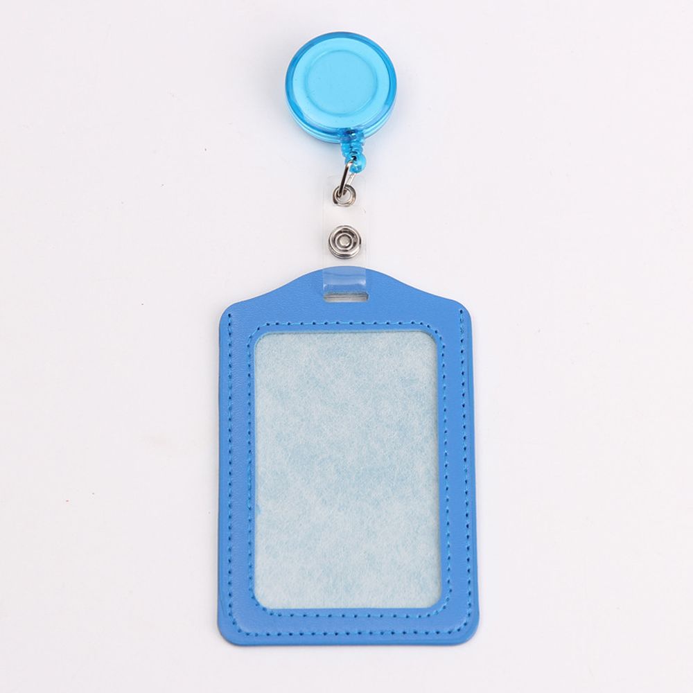 Work ID Card Retractable Pull Badge Holder Transparent Card Cover Student Card Sleeves Bus Card Holder Credit Cards Protector: Transparent