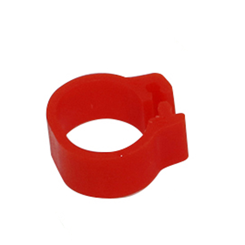 Innen Durchmesser 10mm Kleine Vogel Kunststoff Clip Ring Taube Farbe Fuß Ring 10 Farbe Taube Wachtel Baby Vogel Liefert 100 stück: Red