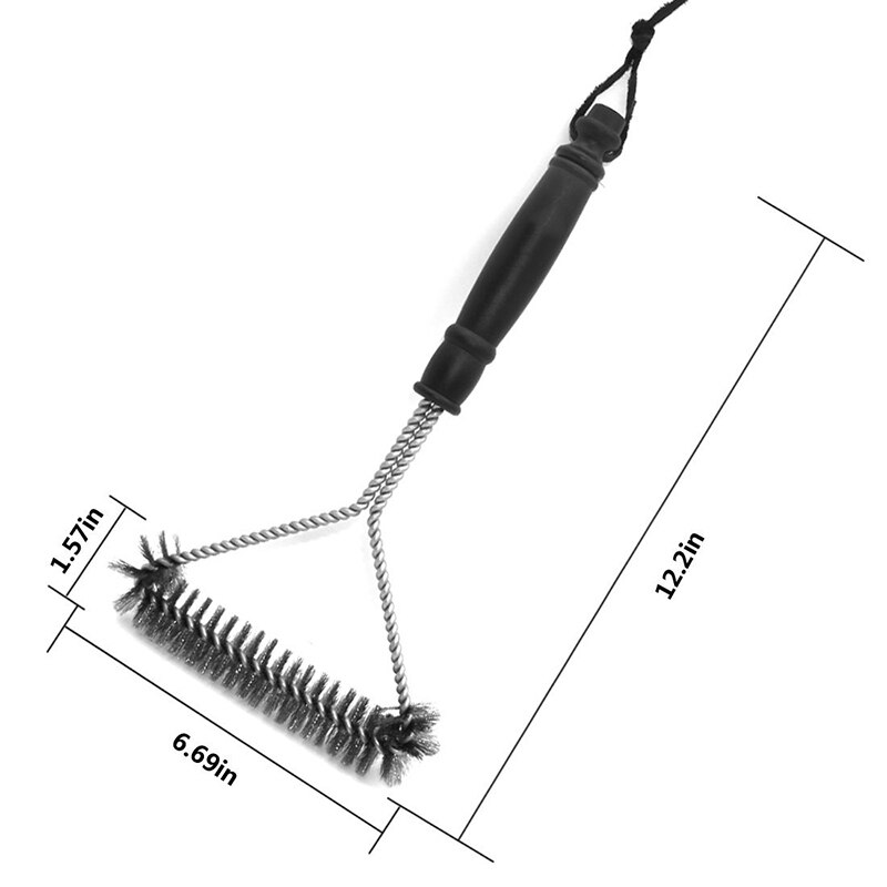 Kit de accesorios de cocina para barbacoa, cepillo de limpieza de acero inoxidable, utensilios para barbacoa, accesorios