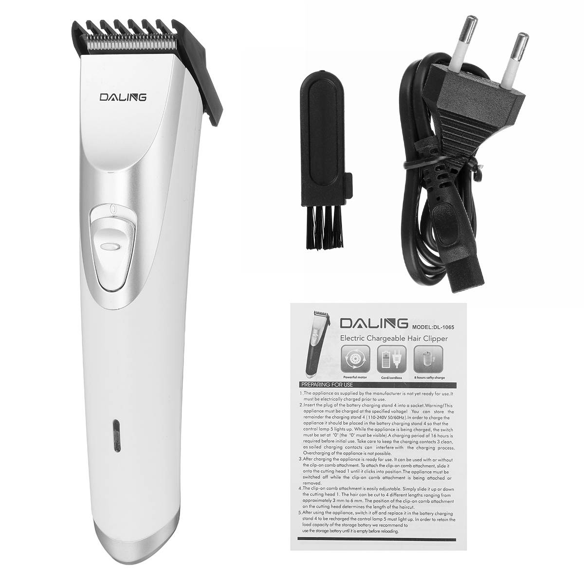 Electric Hair Trimmer Comb Rechargeable Hair Clipp... – Vicedeal