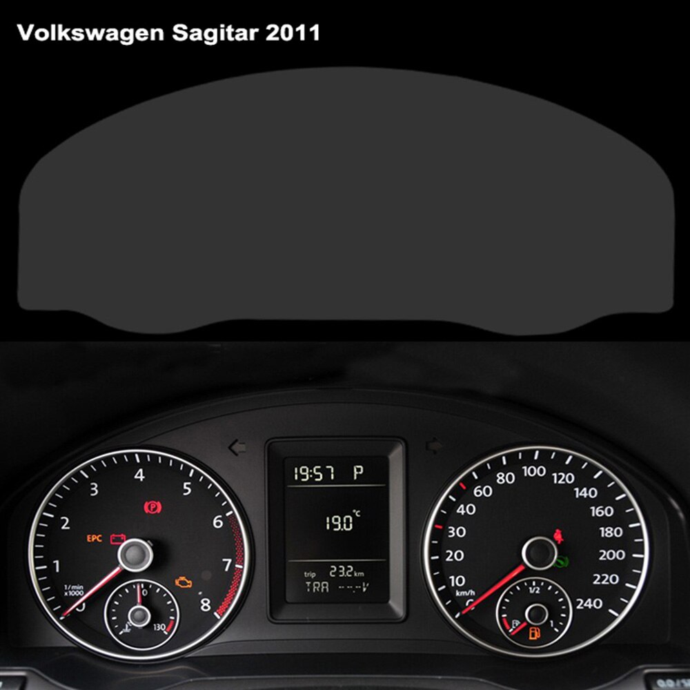 Bil styling instrumentpanel skyddande film instrumentpanel skärmskydd för vw passat  b8 cc sagitar bil klistermärken tillbehör