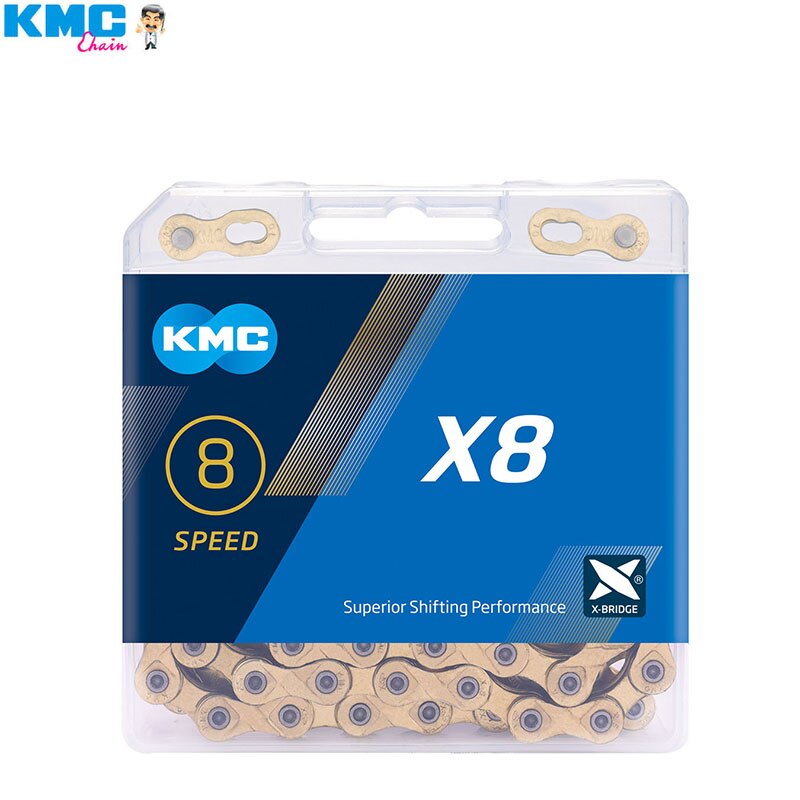 KMC-cadena de 8 velocidades para bicicleta de montaña X8 X8EPT X8PL Z8.3, Conector de cadena para bicicleta de carretera CL573R, accesorios para bicicleta con piezas de enlace rápido