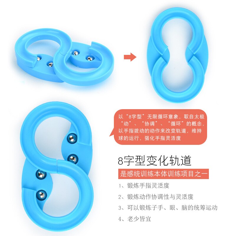 -selling Mini-track Finger Decompression Toys Children's Sensory Training Puzzle Toys Palm Fingertip Children's Boy Toys