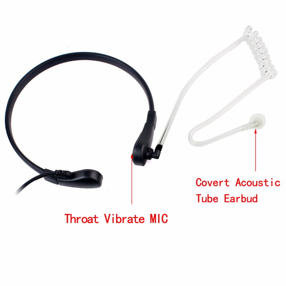 Throat Mic Oortelefoon 2PIN Ptt Headset Voor Motorola Walkie Talkie GP300 GP308 CP250 PRO1150 P040 CP040 DTR410 SV10 Accessoires