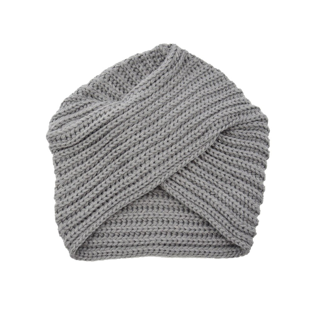 Sombreros de turbante de punto para mujer, gorros indios musulmanes, gorros de punto de lana, gorros cruzados, gorros bohemios con punta
