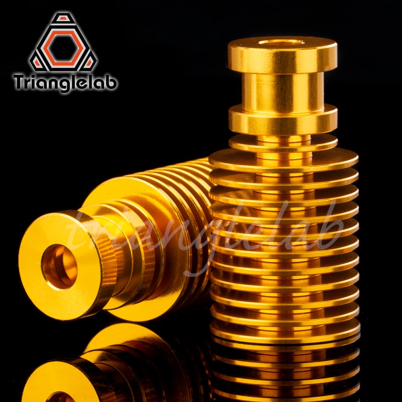 V6 Gold Heatsink For Gold Hotend Radiator Remote 1.75MM Direct & Bowden For Feeding 3D Printer Titan Extruder AQUA