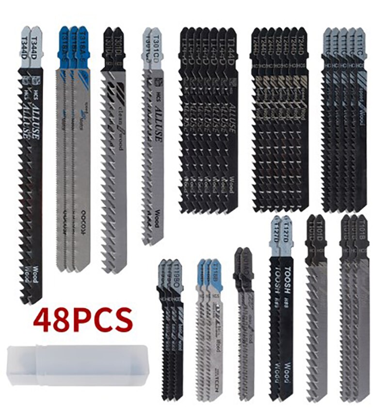 48-delig zaagblad recht snijgereedschap - ijzerzaagbladen metaal hout houtbewerking: Default Title